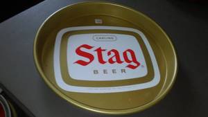 lot 819 image: Stag Beer Tray