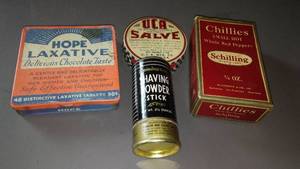 lot 857 image: Vintage Containers