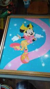 lot 867 image: Minnie Mouse Framed Poster