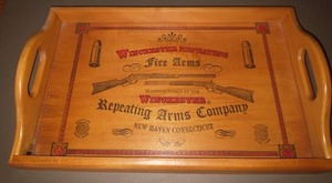 lot 878 image: Winchester Wood Tray.