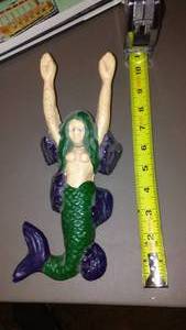 lot 908 image: Vintage Cast Mermaid.