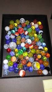 lot 922 image: Vintage Marbles in Box