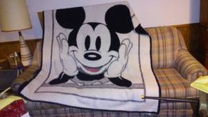 lot 691 image: Mickey Mouse Throw Blanket.
