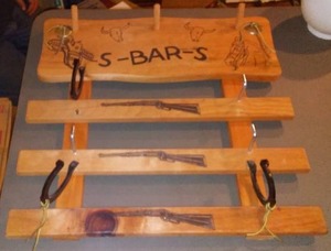 lot 983 image: Gun Rack S-Bar - S.