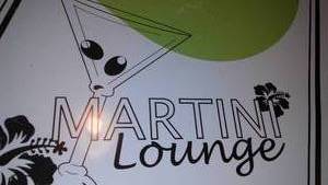lot 995 image: Martini Lounge Metal Sign.