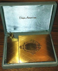 lot 84 image: Elgin American Cigarette Case W Lighter. In Box.