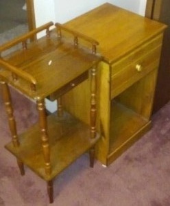 lot 88 image: File Cabinet And Occasional  Table.