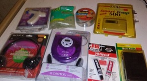 lot 30 image: Misc. New In Package Items. CD player & more