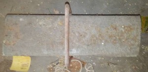 lot 112 image: Monster Chunk Of Steel.  16 X 7 X 4.5, Heavy.