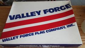 lot 125 image: Valley Forge 3x5 Nylon American Flag. New in box.