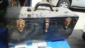 lot 137 image: Northwestern Bell Toolbox And Service Technician Tools.
