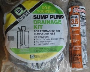 lot 138 image: Sump Hose And Plastic Roll.