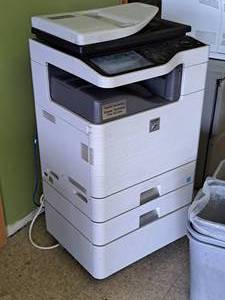 lot 501 image: Sharp MX-B401 CopierPrinter with 500-sheet Paper Feed Unit MX-CSX01 and Facsimile Expansion Kit MX-FXX3