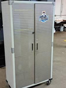 lot 450 image: Rolling Storage Cabinet 2-door4-shelf
