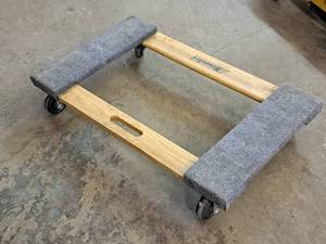 lot 453 image: Milwaukee Carpet Padded Wood Moving Dolly