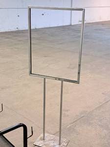 lot 457 image: 60 Metal Sign Stand