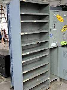 lot 458 image: Metal Shelving Unit 10-shelf