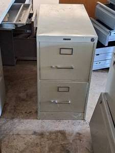 lot 562 image: Anderson Hickey Co Office Furniture Metal File Cabinet 2-drawer