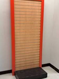lot 568 image: Slat Wood Display