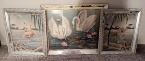 lot 115 image: Three Pieces Of Art Deco Inspired Framed Art