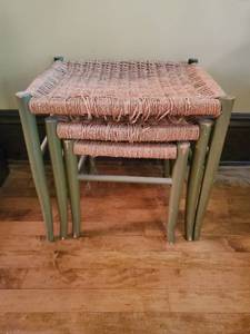 lot 28 image: Three Nesting Footstools