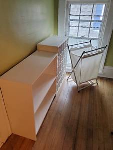 lot 210 image: Shelf, Shoe Organizer, And Clothing Hamper