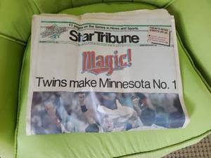 lot 93 image: MN Twins Win Ephemera