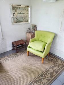 lot 94 image: Rug, Chair, Stool, And More