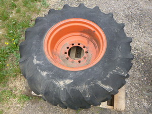 Firestone Tractor Tire on Rim