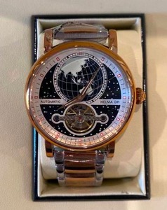 New Helma DH World Auto Watch with Gift Box $1260 Retail
