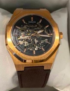 New Edison Roadster Octagon Watch $858 Retail
