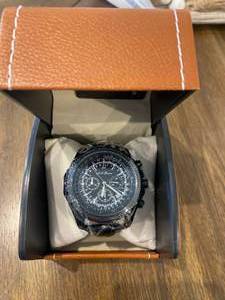 New LA Banus Grill Bezel Chrono Watch $661 Retail