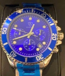 New Ruckstuhl & Co. Blue Dial 3 ATM Watch $699 Retail