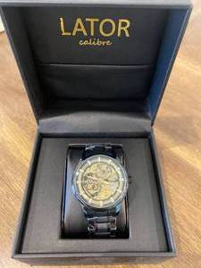 New Lator Calibre Gold Intricate Watch $826 Retail