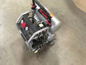 Husky 4.5 Gal. Portable Electric-Powered Silent Air Compressor Customer Returns See Pictures