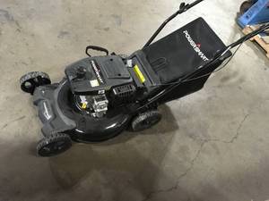 PowerSmart Lawn Mower with Bagger   Customer Returns See Pictures