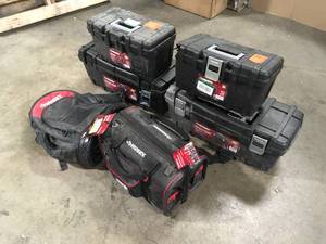 Lot of Assorted Tool Bags and Tool Boxes Various Models and Conditions  Customer Returns See Pictures