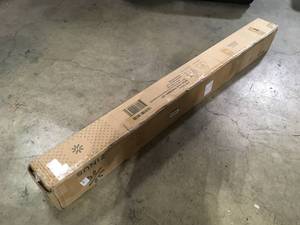 12 inch Deluxe Solid Wood Platform Bed Rustic Twin    Customer Returns See Pictures