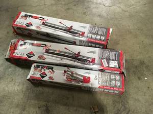 Lot of Assorted Tile Cutters Various Sizes and Conditions Customer Returns See Pictures