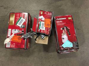 Lot of Husky Spray Gun  Customer Returns See Pictures