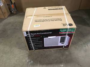 LG 12,000 BTU 230208-Volt Window Air Conditioner LW1221HRSM Cools 550 Sq. Ft. with Cool and Heat, Wi-Fi Enabled  Customer Returns See Pictures