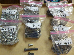 8 Bags of SAE Bolts