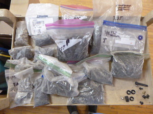 19 Bags of Various Bolts and Washers