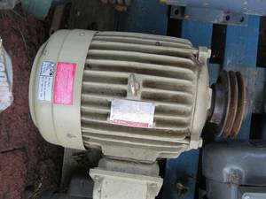 lot 15 image: GE 3 Phase 7.5 HP AC Motor