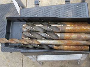 lot 38 image: 11 Piece Lot of  Large Drill Bits