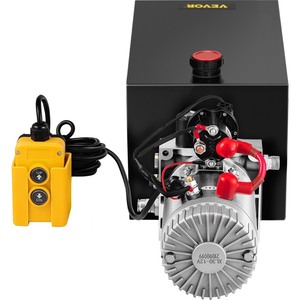 lot 60 image: New VEVOR Hydraulic Pump 12 Quart Hydraulic Power Unit Single Acting Hydraulic Power Unit