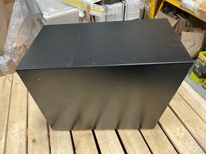 lot 63 image: Mail Manager Locking Post-Mount Mailbox with High Security Reinforced Patented Locking System, Black