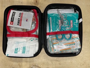 lot 92 image: 2 New Small-Waterproof Car First-Aid Kit Emergency-Kits - Camping Hiking Home Travel