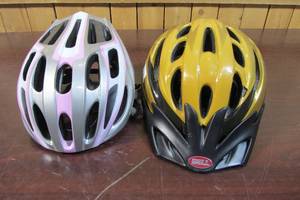 lot 9 image: Set Of His & Hers Bike Helmets - Bell