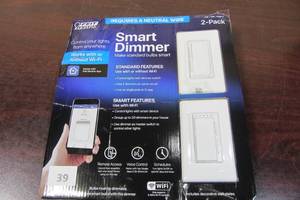 lot 39 image: Feit Electric Wi-Fi Smart Dimmer - Set Of 2 Smart Dimmers